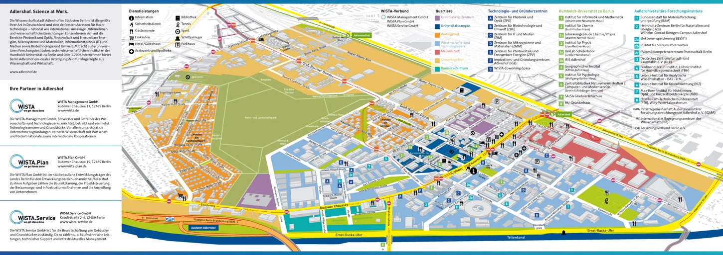 Karte Technologiepark Adlershof