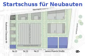 Neubauten "Am Oktogon" Immobilien in Berlin Adlershof, Bild: WISTA