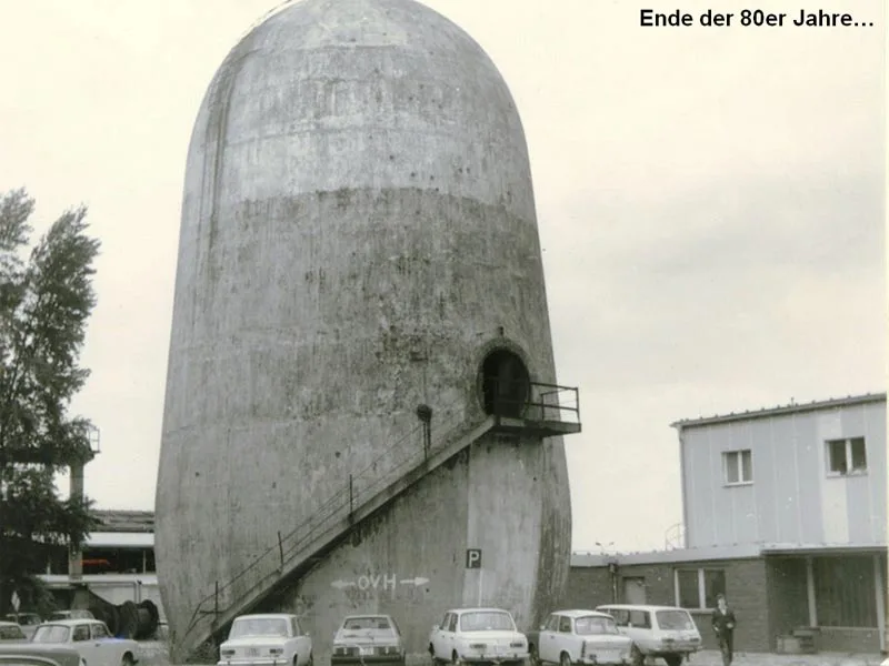 Trudelwindkanal (ehemalige Anlage der Luftfahrtforschung) zum Ende der 1980er-Jahre