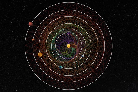 Resonanzen im Planetensystem HD 110067 © Thibaut Roger/NCCR PlanetS, CC BY-NC-SA 4.0