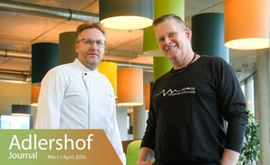 Rico Regner (rechts) und Küchenchef Malte Schreiber, Green Curve © WISTA Management GmbH