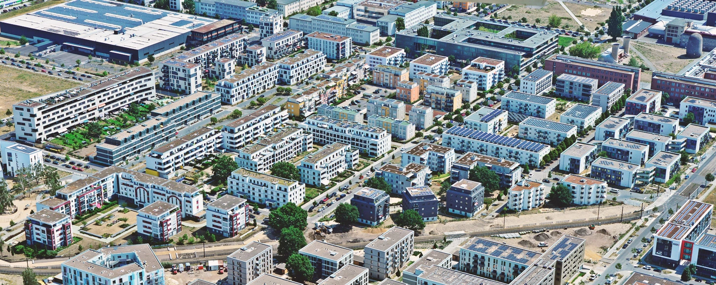 Luftbild „Wohnen am Campus I“ © WISTA.Plan | Helicolor-Luftbild Berlin
