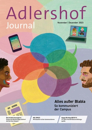 Cover: Adlershof Journal November/Dezember 2023