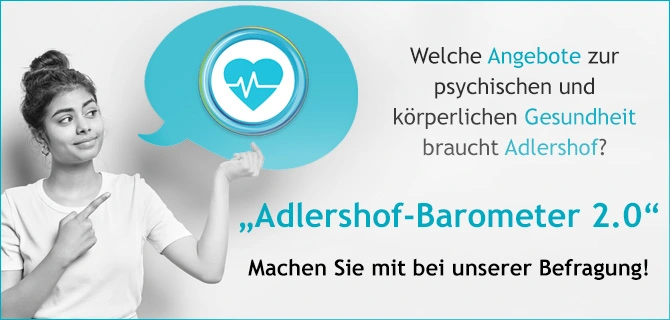Link zur Befragung „Adlershof-Barometer“ für Beschäftigte im Technologiepark