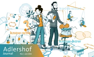 Zukunft der Arbeit: Know-why, -what, -how, -who? Illustration von Dorothee Mahnkopf © WISTA Management GmbH