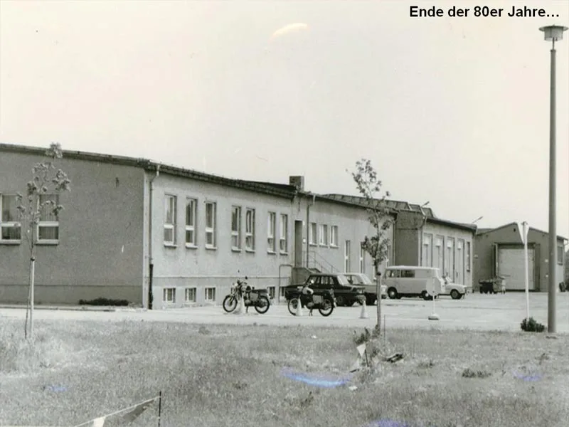 Baracken Ende der 1980er-Jahre