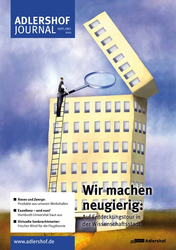 Adlershof Journal September/Oktober 2012 - Cover. Bild: © Adlershof Journal