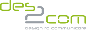 Logo: des2com mediengestaltung von der Preuß & von der Preuß GbR