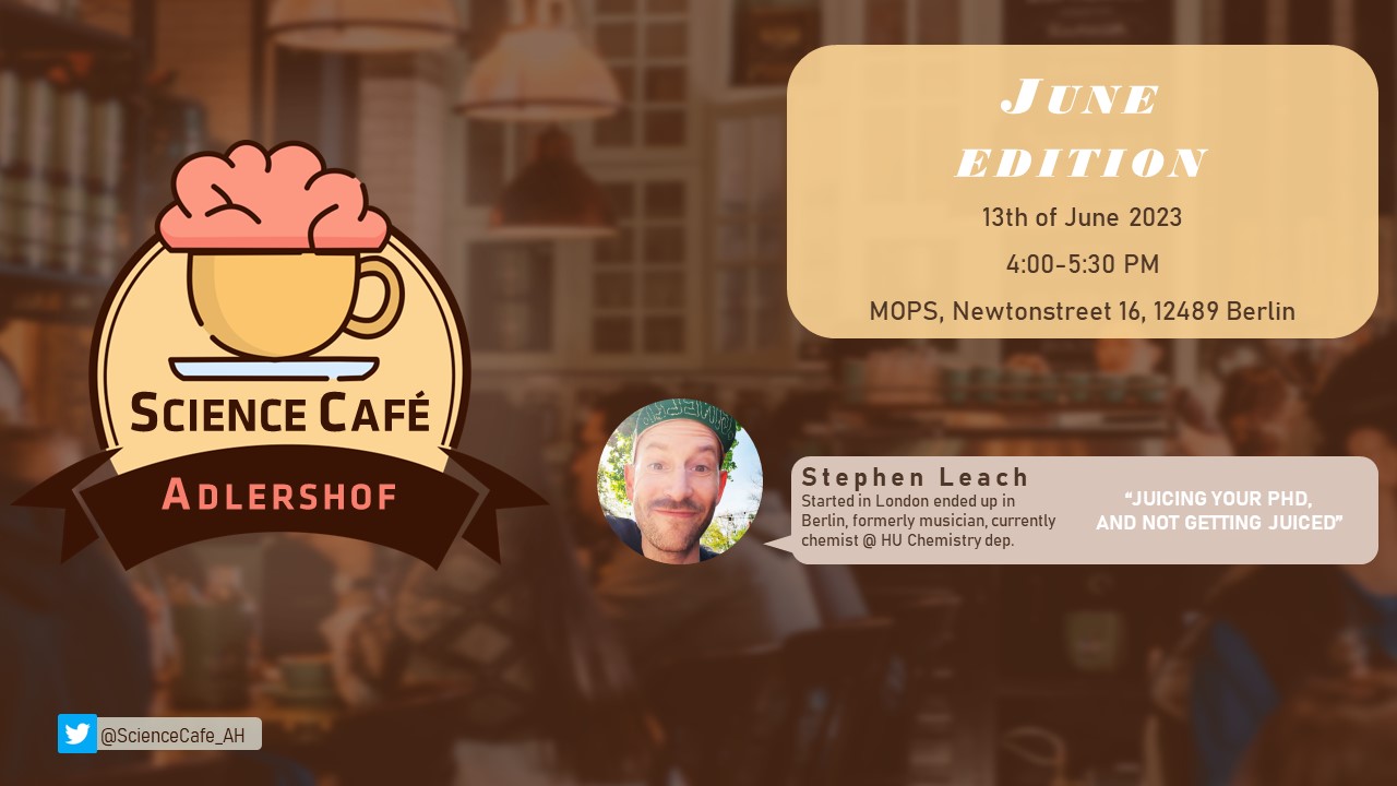 Science Café with Stephen Leach, HU