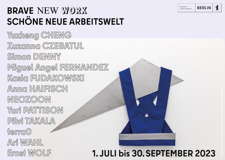 Ausstellung Brave New Work, Ausstellernamen © Galerie Alte Schule