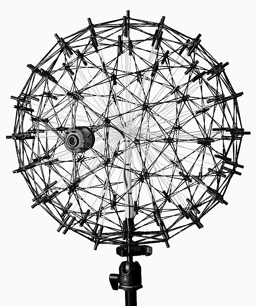 Code kriging for spherical array. Акустическая геометрия. Microphone array. Устройство nl-Camera Acoustics. Mic array Beamforming.