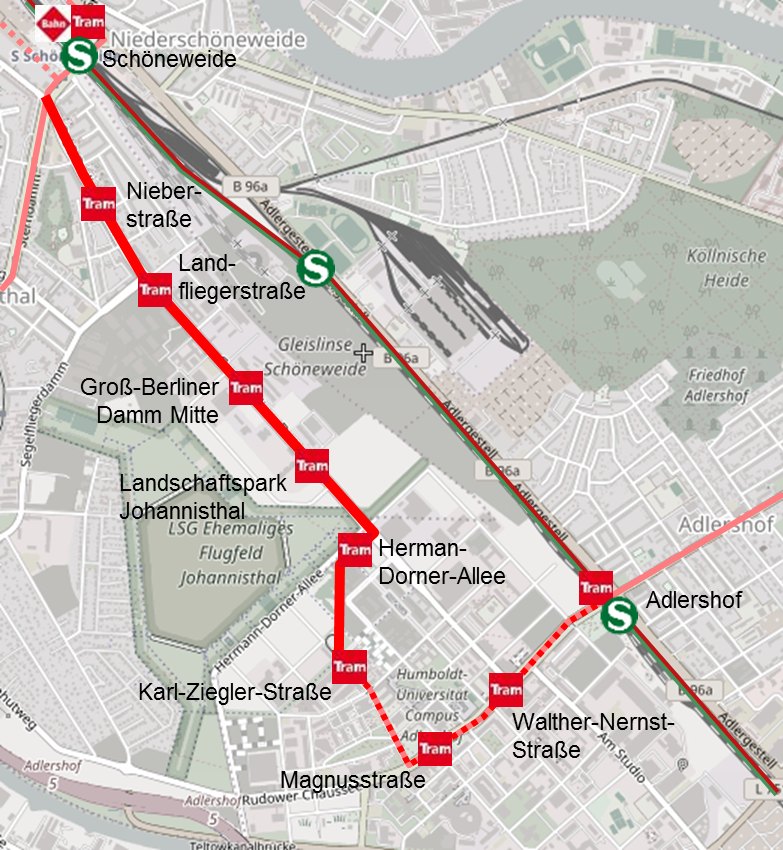 GroßBerliner Damm bekommt bis 2020 Tram und SBahn