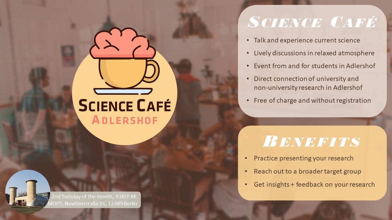 Science Café Adlershof: Topics